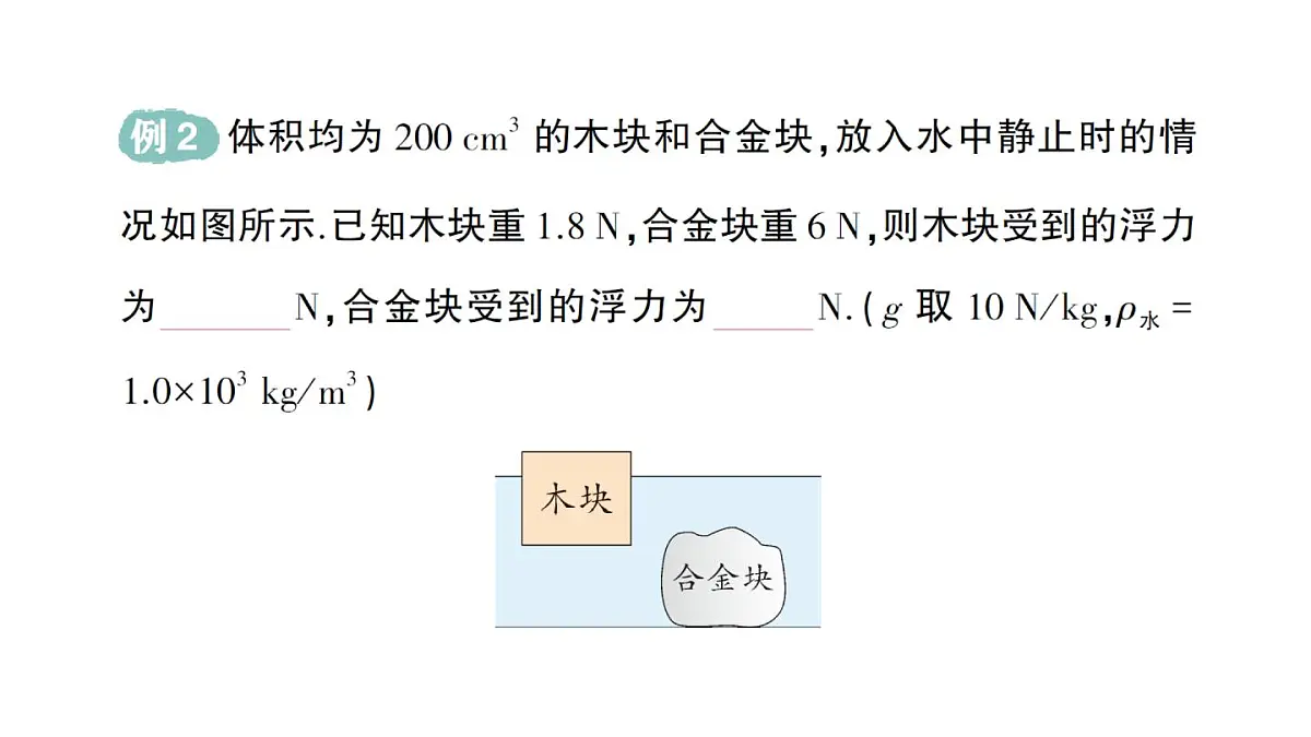 初中物理新沪科版八年级全册第九章第四节 物体的浮与沉作业课件(2025春)第5页