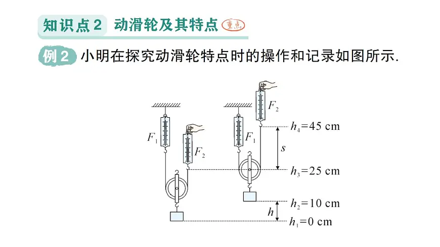 初中物理新沪科版八年级全册第十一章第二节 滑轮及其应用作业课件(2025春)第5页