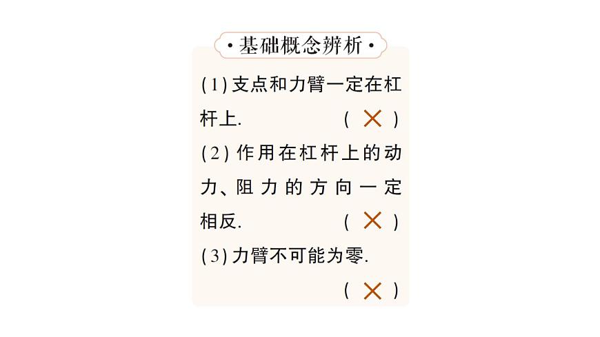 初中物理新沪科版八年级全册第十一章第一节 探究:杠杆的平衡条件作业课件(2025春)第4页