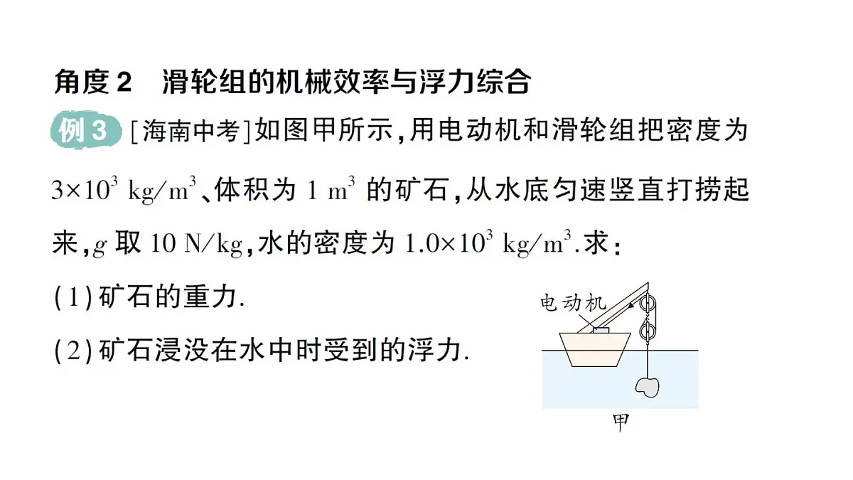 初中物理新沪科版八年级全册第十一章专题五 简单机械的综合计算作业课件(2025春)第8页