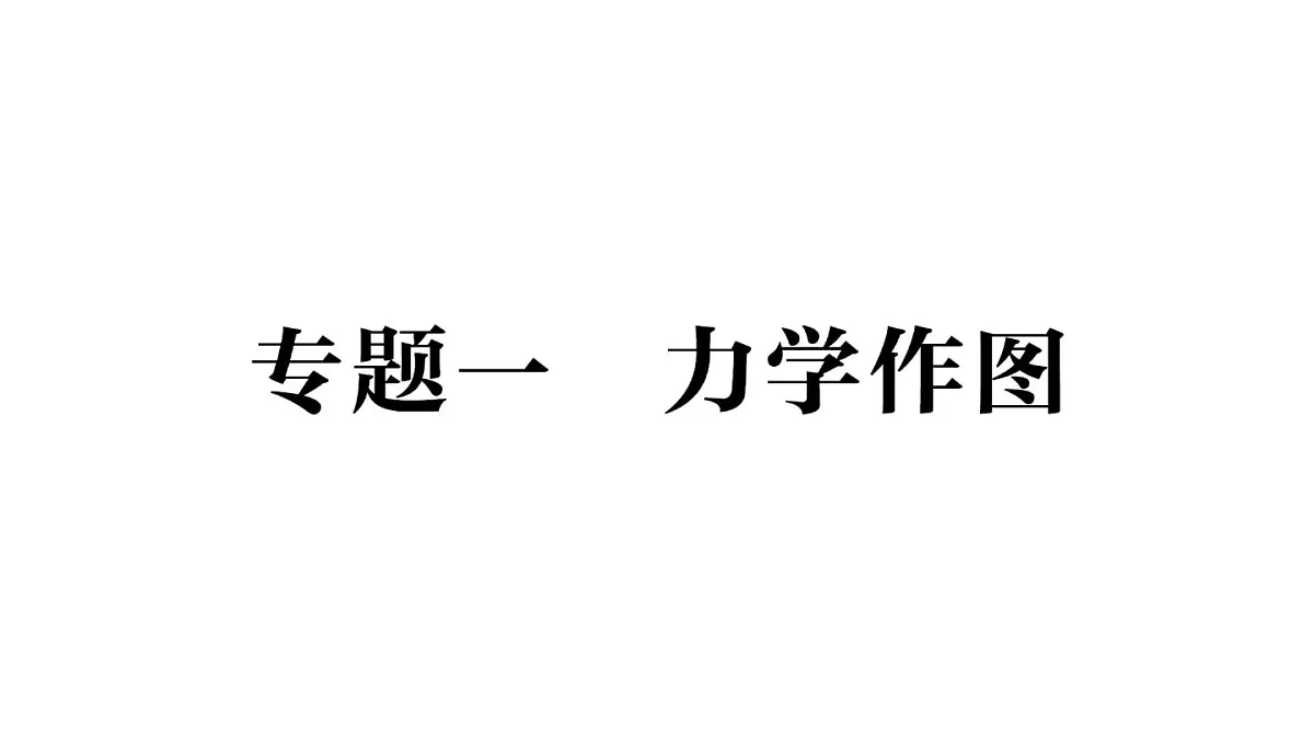 初中物理新教科版八年级下册第八章专题一 力学作图作业课件2025春第1页
