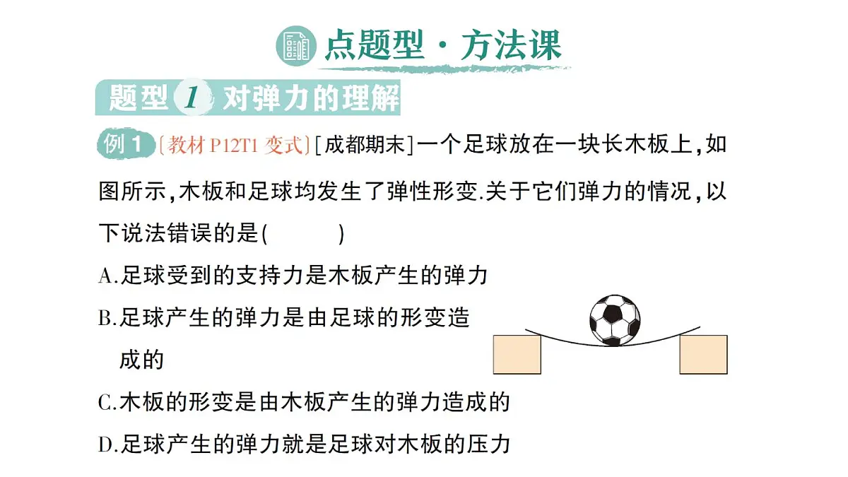 初中物理新教科版八年级下册第7章第3节 弹力弹簧测力计作业课件2025春第8页