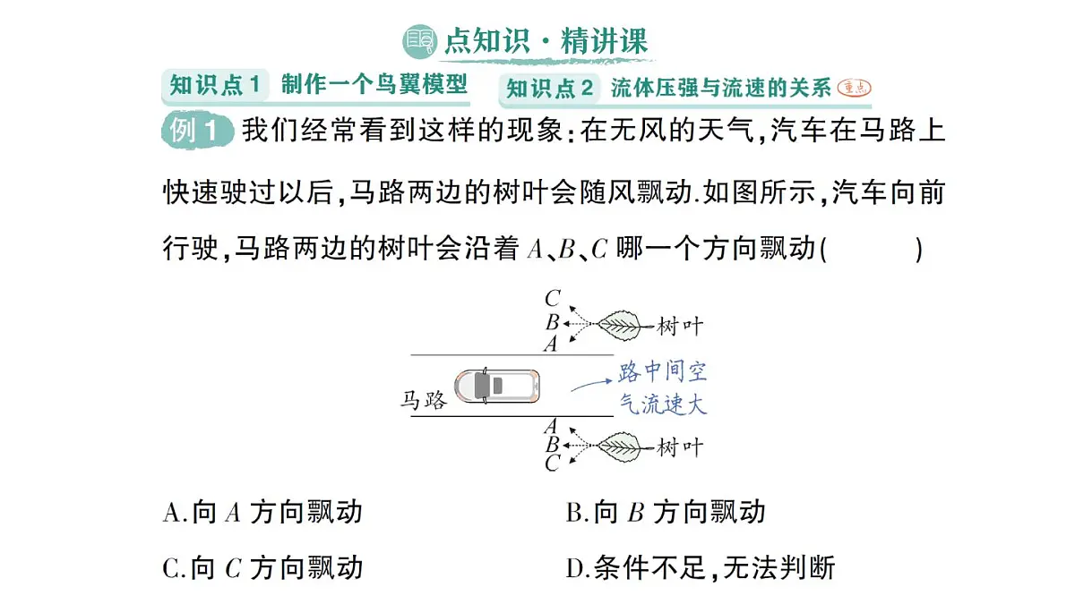 初中物理新教科版八年级下册第10章第1节 在流体中运动作业课件2025春第2页