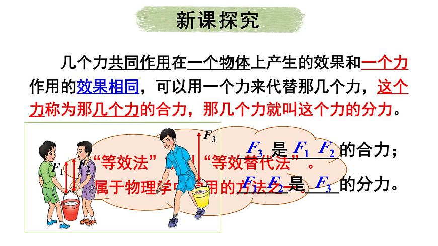 初中物理新北師大版八年級下冊第七章第四節(jié) 同一直線上二力的合成教學(xué)課件2025春第7頁