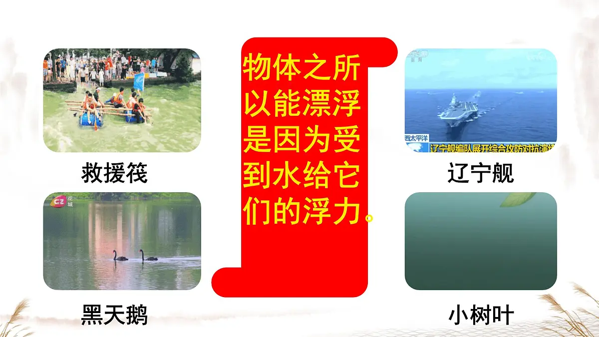 9.1 认识浮力 课件 2024-2025学年物理沪科版八年级全一册第7页