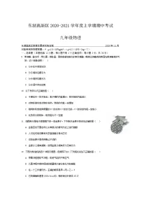 湖北省武汉市东湖高新区2020-2021学年度第一学期期中考试九年级物理试卷（word版含答案）