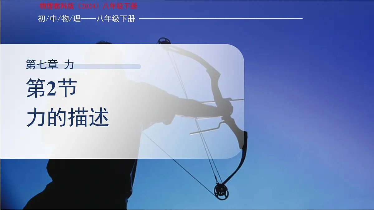 《力的描述》课件 物理教科版(2024)八年级下册第1页