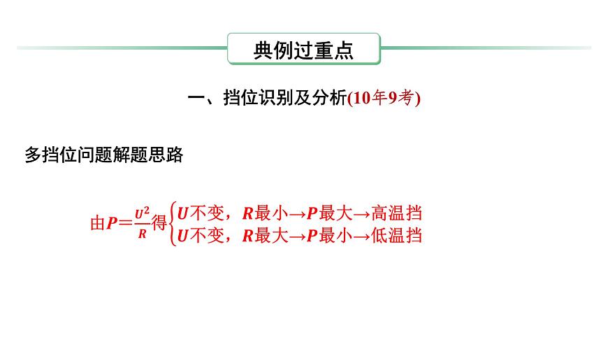 第十八章 擋位類電熱器相關(guān)計(jì)算-2025年中考物理一輪復(fù)習(xí)專題講練課件PPT第2頁