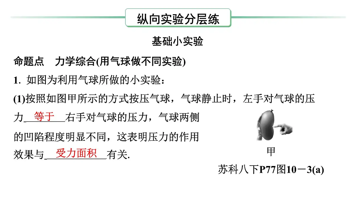 第十章 压力、压强-2025年中考物理一轮复习专题讲练课件PPT第7页
