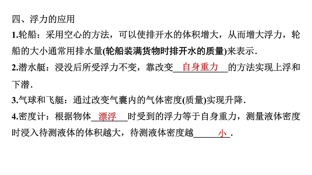 浮力及浮力的计算-2025年中考物理一轮复习知识精讲精练课件PPT第8页