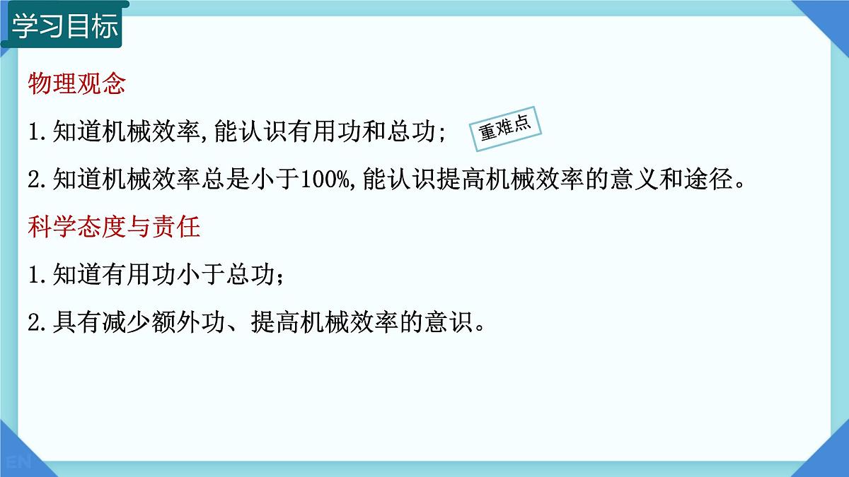 11.3 机械效率 课件 2024-2025学年物理沪科版八年级全一册第3页