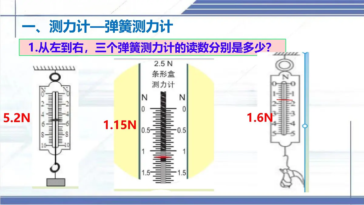 7.2 力的测量 弹力 2025学年八年级物理下册同步课件(北师大版2024)第5页