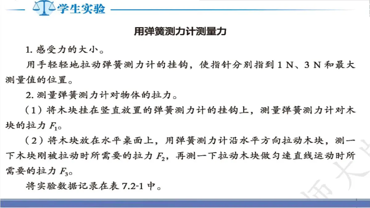 7.2 力的测量 弹力 2025学年八年级物理下册同步课件(北师大版2024)第7页