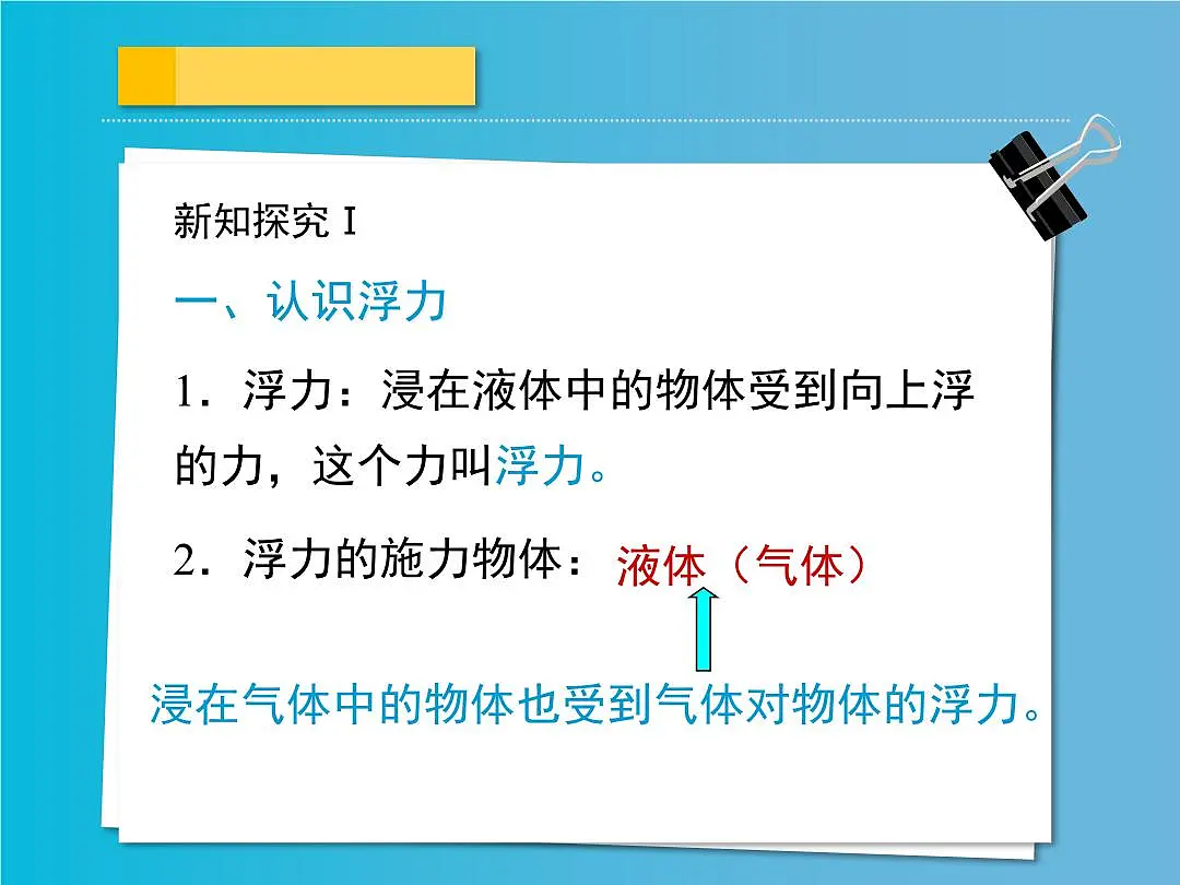 新人教版物理八下 10-1《浮力》课 件课件PPT第8页