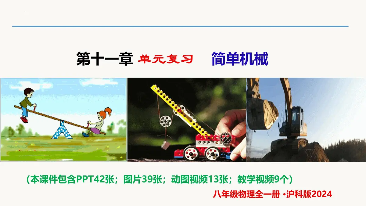 第十一章 简单机械单元复习(同步课件)2025学年八年级物理全一册同步精品课堂(沪科版2024)第1页