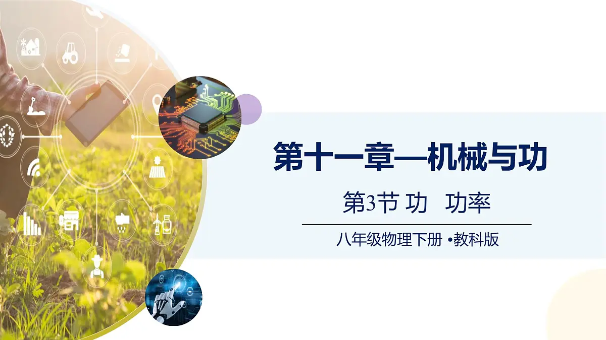 11.3功 功率(课件)-2024-2025学年八年级物理下册(教科版2024)第1页