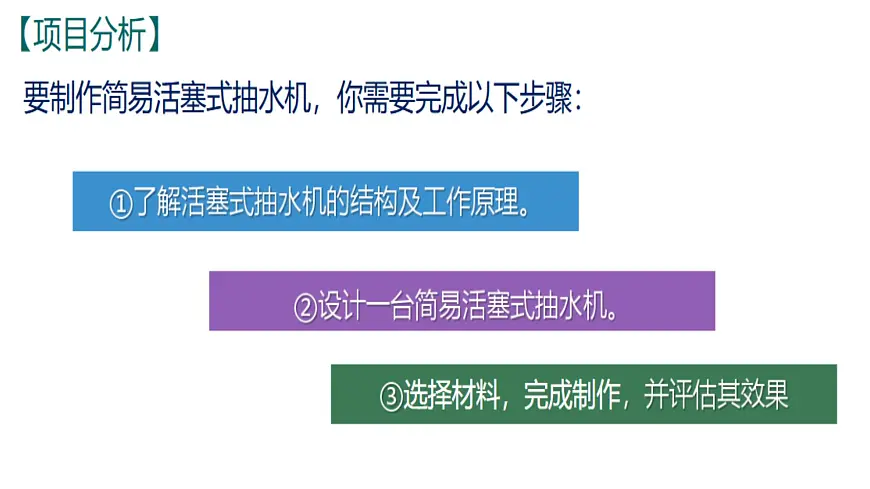 跨学科实践07:制作简易活塞式抽水机-2024-2025学年八年级物理下学期项目化课程案例 课件第5页