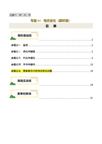 2025年中考物理复习专题复习专题04 物态变化（练习）（解析版）