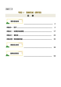 2025年中考物理复习专题复习专题13  简单机械（练习）（解析版）