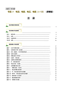 2025年中考物理复习专题复习专题15 电流、电路、电压、电阻（讲义）（原卷版）