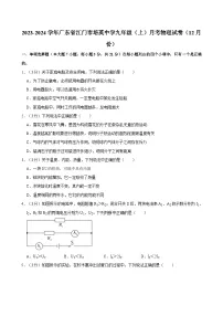 广东省江门市培英中学2023-2024学年九年级上学期月考物理试卷(12月份)