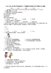 江苏省南京市2024-2025学年八年级下学期物理期中仿真练习卷苏科版2024新版
