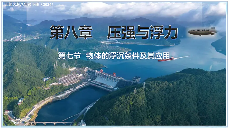 8.7+物体的浮沉条件及其应用-2024-2025学年八年级物理下册同步教学课件(北师大版2024)第1页