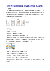 2025年中考物理二轮复习：浮力难题计算问题 考点练习题（含答案解析）