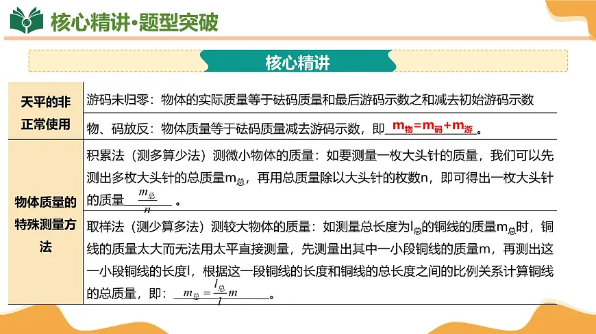 专题01 质量和密度 2025学年八年级物理下学期期中考点大串讲(北师大版2024)课件第7页