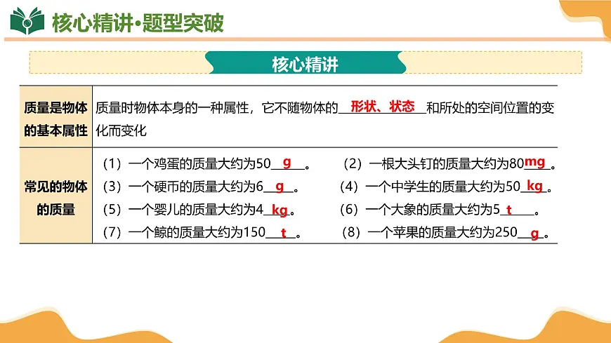 专题01 质量和密度 2025学年八年级物理下学期期中考点大串讲(北师大版2024)课件第8页