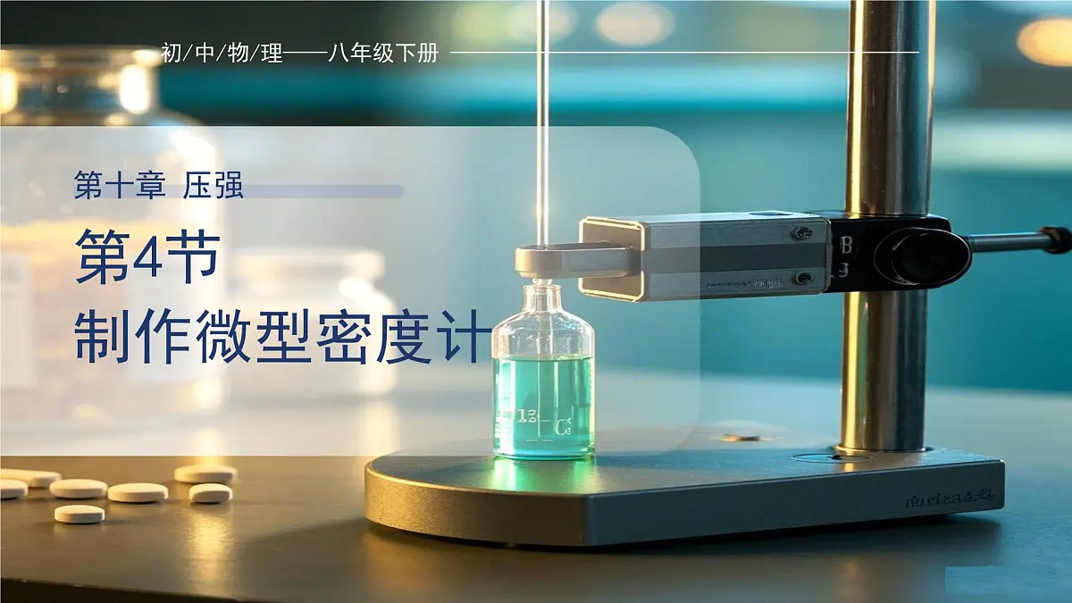 10.4《跨学科实践:制作微型密度计》课件 物理人教版(2024)八年级下册第1页