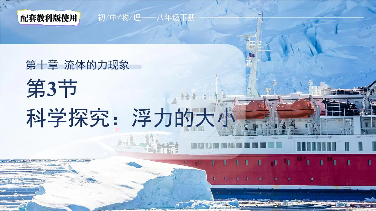 10.3《科学探究:浮力的大小》课件 物理教科版(2024)八年级下册第1页