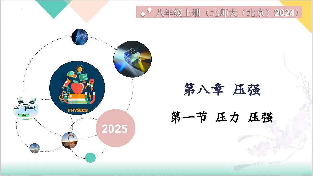 8.1 压力 压强(同步课件 2025学年八年级物理全一册 北师大版(北京)第1页