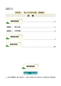 力学微专题1 受力分析及作图(练习)-2025年中考物理一轮复习讲义(含练习及答案)