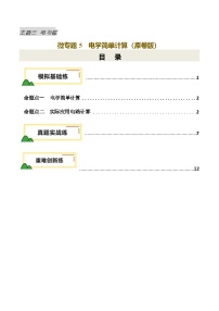 电学微专题5  电学简单计算（练习）-2025年中考物理一轮复习讲义（含练习及答案）