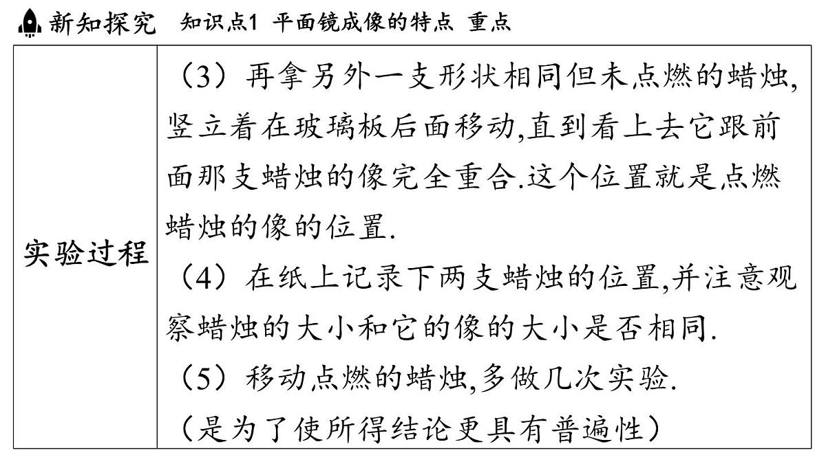 第四章 第三节 平面镜成像-八年级上学期物理同步课件(教科版2024)第6页
