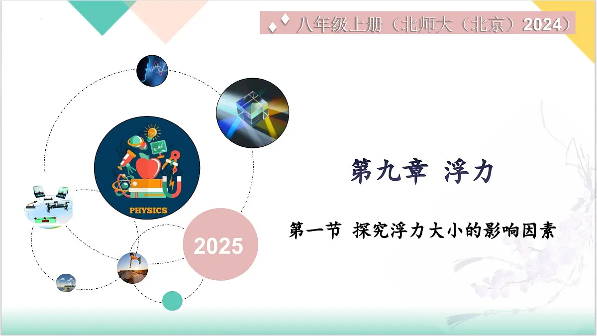 9.1 探究浮力大小的影响因素(同步课件)2025学年八年级物理全一册北师大版第1页