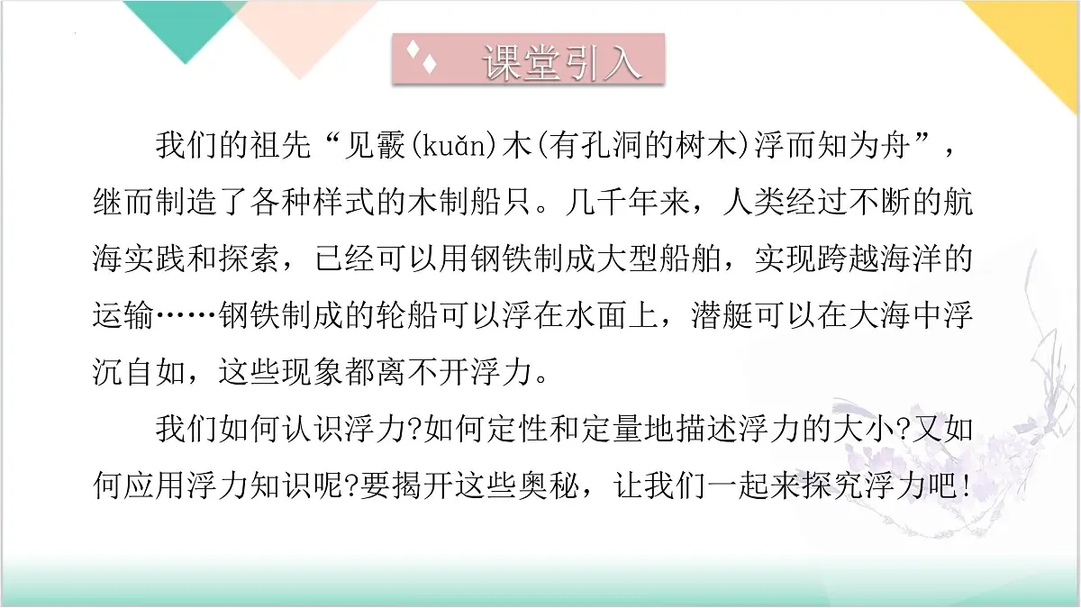 9.1 探究浮力大小的影响因素(同步课件)2025学年八年级物理全一册北师大版第4页