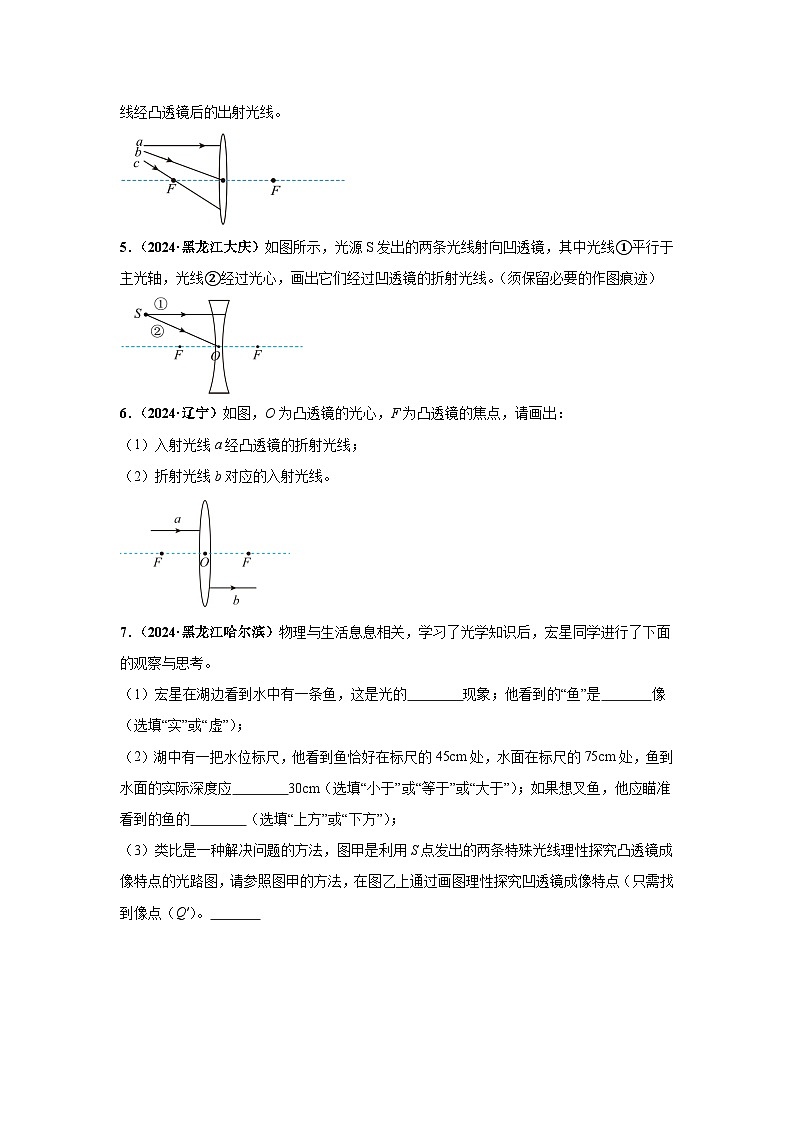备战2025年中考物理真题分类汇编(全国通用)专题03透镜及其应用(第03期)(学生版)第3页
