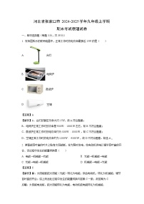 河北省张家口市2024-2025学年九年级上学期期末物理试卷（解析版）