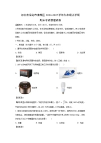 河北省保定市清苑区2024-2025学年九年级上学期期末物理试卷（解析版）