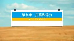 9.1+壓強（兩課時）-2024-2025學(xué)年蘇科版物理八年級下學(xué)期課件