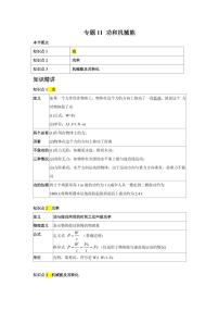 专题11 功和机械能 知识精讲（含答案）2025年中考物理一轮复习重难题型精讲精练（全国通用）[完整版]
