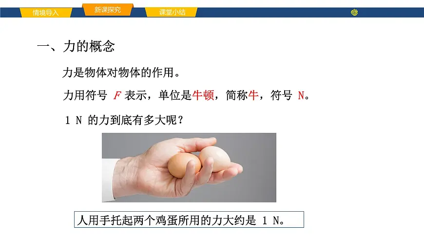 2025年春鲁教版初中物理八年级下册同步授课课件 第六章 力与运动 第一节 力 第一课时第5页