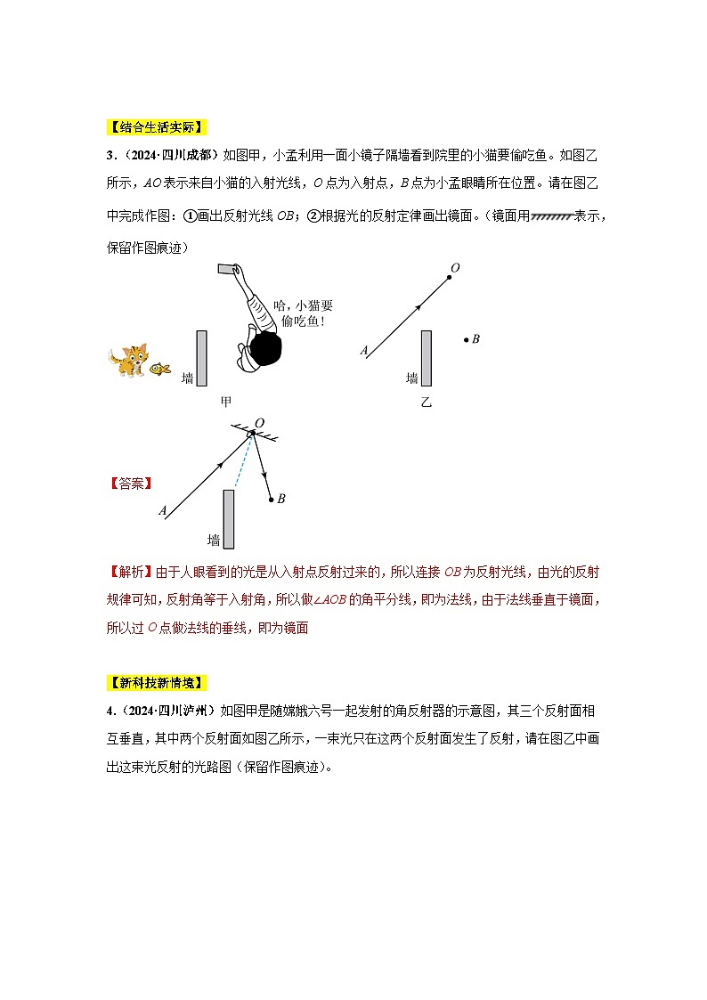 專題02  光現(xiàn)象（第01期）（解析版）第3頁
