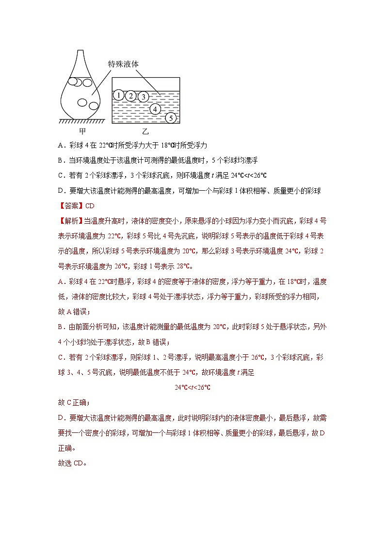 專題09  浮力及其應(yīng)用（第03期）（解析版）第3頁