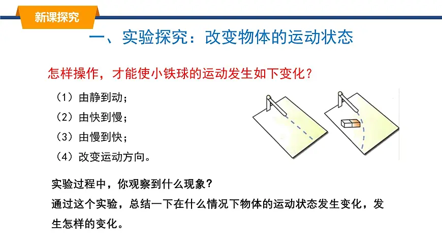 2025年春教科版物理八年级下册同步授课课件 8_4_力改变物体的运动状态第4页