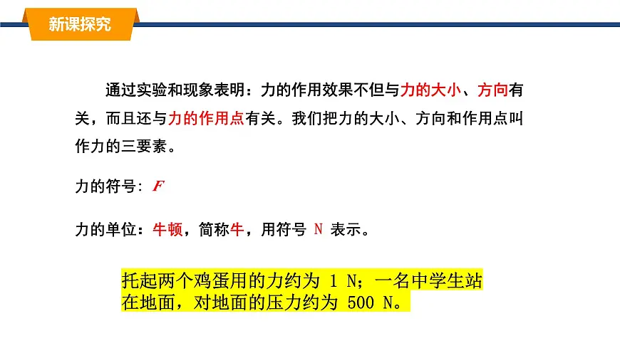 2025年春教科版物理八年级下册同步授课课件 7_2_力的描述第8页