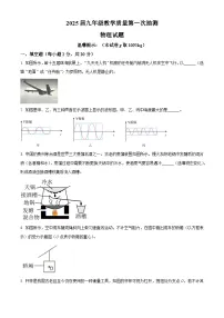 2025年安徽省合肥市庐江县中考一模物理试题 （中考模拟）