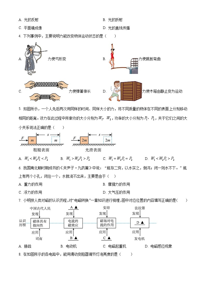 2025年天津市河北区中考一模物理试题(中考模拟)第2页